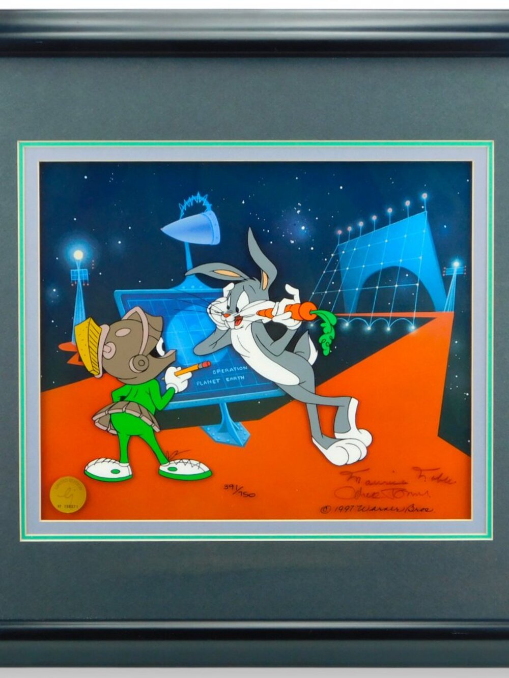 OPERATION EARTH Chuck Jones Cel Warner Bros. Bugs Bunny Looney Tunes Art Cell